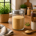 Medium Glass Jar with Stainless-Steel Lid