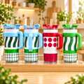 Insulated Tumbler with Handle & Straw