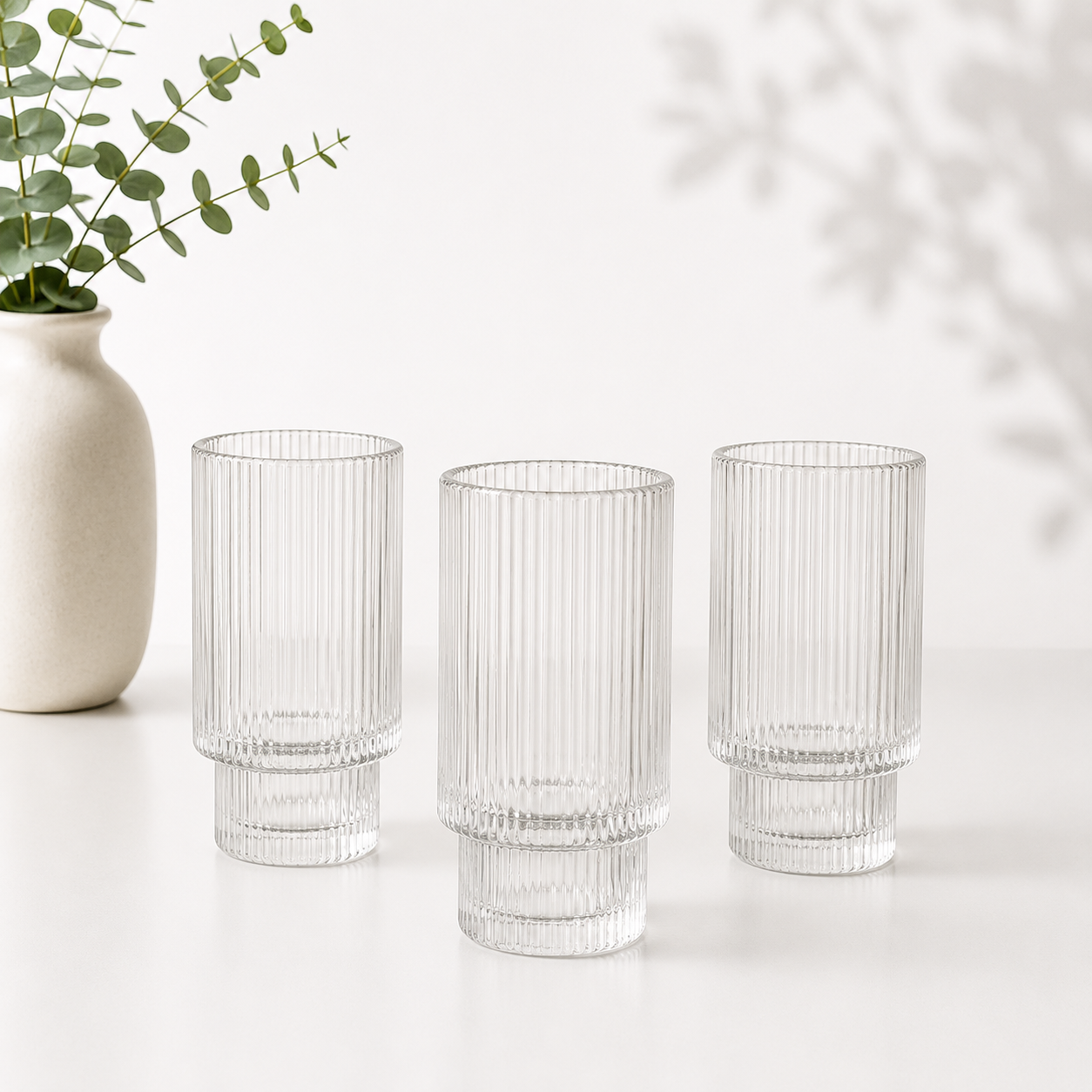 Set of 6pcs Glass Tumblers 300ml F15