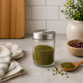 Small Glass Jar with Stainless-Steel Lid