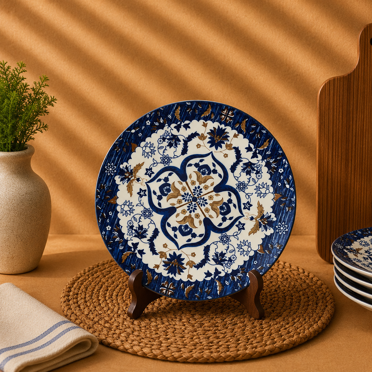Ceramic Design Plate 22.5cm