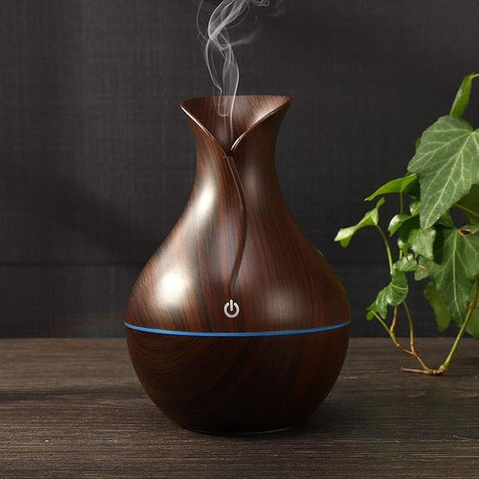 Electric Aroma Diffuser Volcano Wood Texture