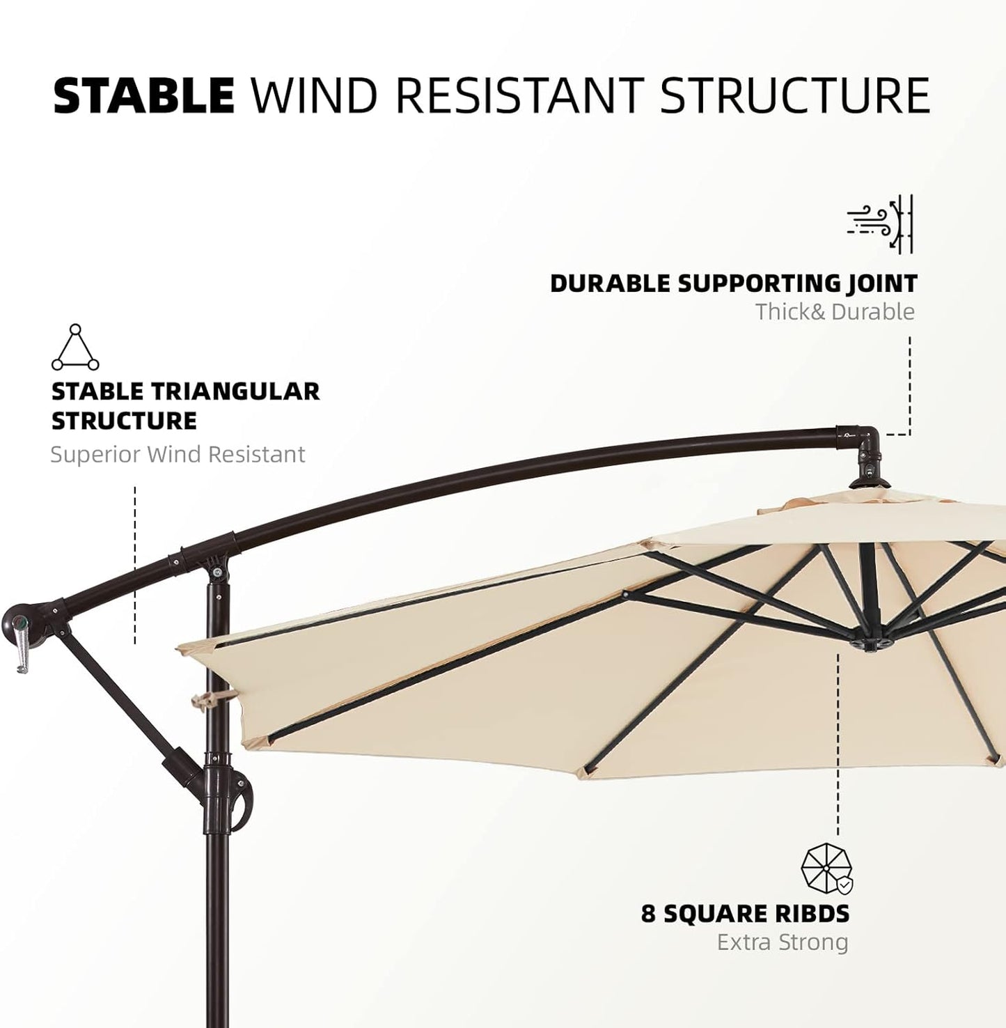 Cantilever Hanging Umbrella