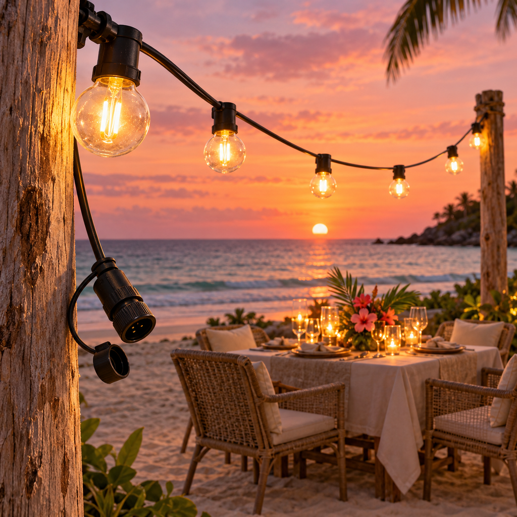 7m Outdoor String Light With End Connector