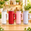 Insulated 1.8L Tumbler with Handle & Straw
