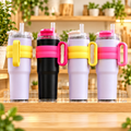 Insulated Tumbler with Handle & Straw