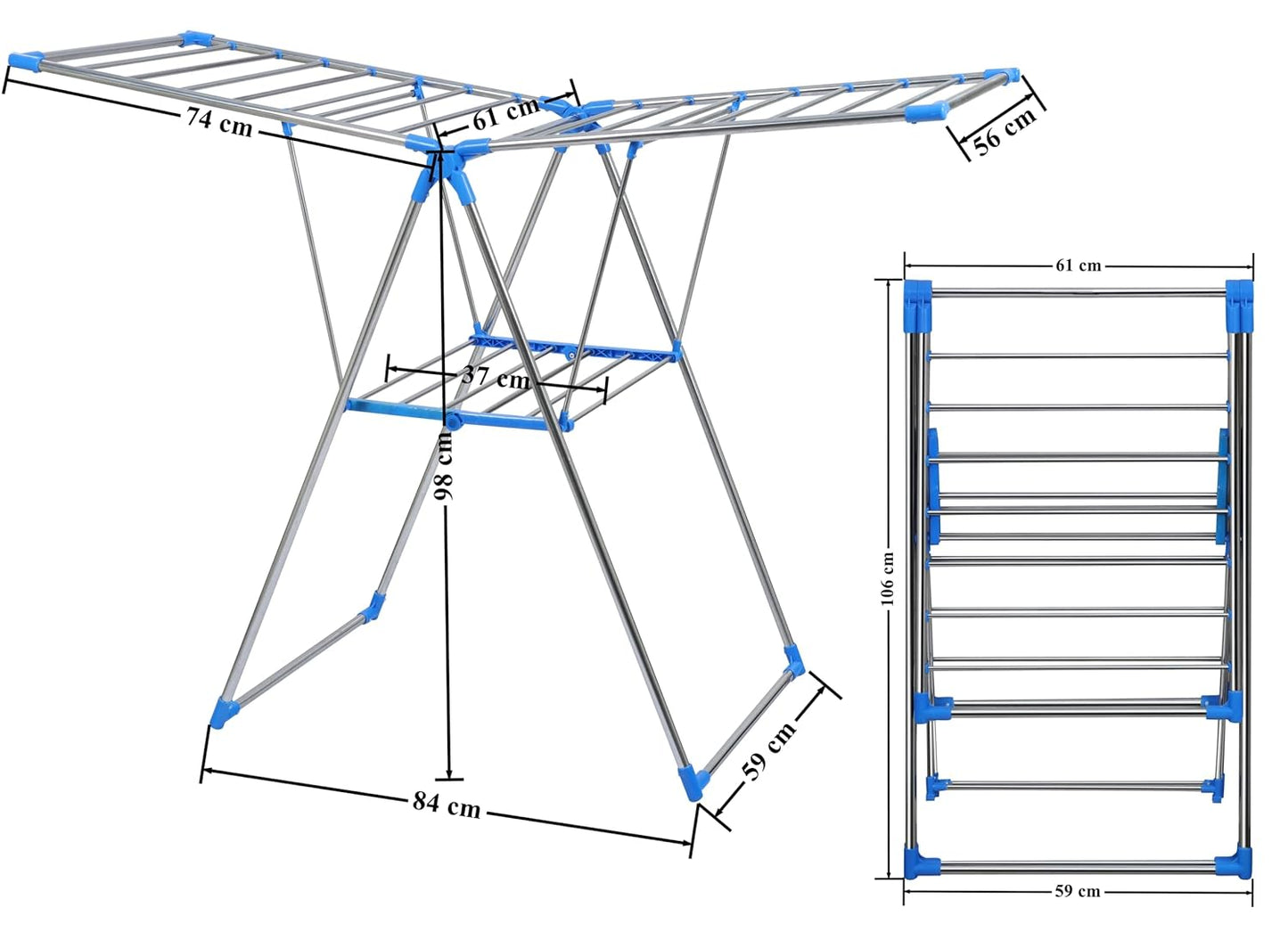 Stainless Steel Foldable Cloth Drying Rack