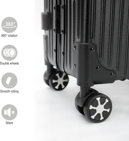 Aluminium Frame Suitcase with Wheels and Double TSA Lock 20 -25kg