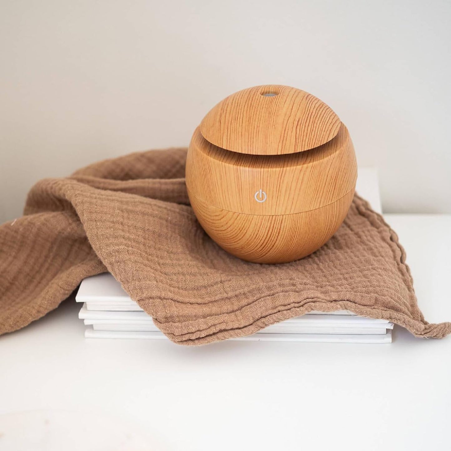 Electric Aroma Diffuser Wood Texture