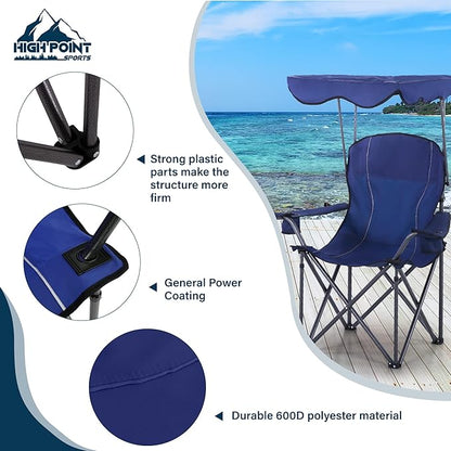 Folding Outdoor Recliner Shade Chair