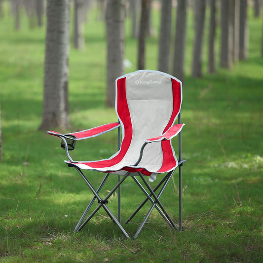 Folding Outdoor Chair with Cup Holder Heavy Duty