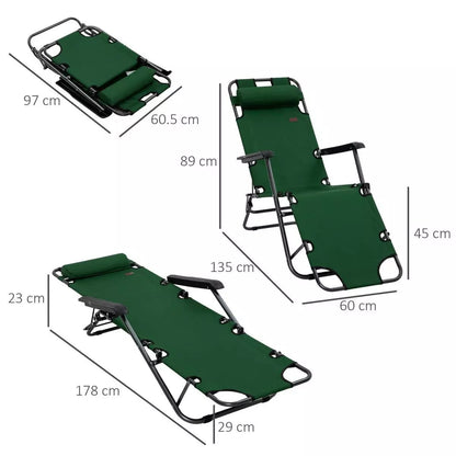 Folding Outdoor Loungers Reclining Chair