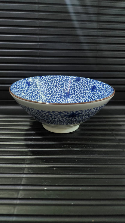 Ceramic Blue Design Bowl 17cm Diameter