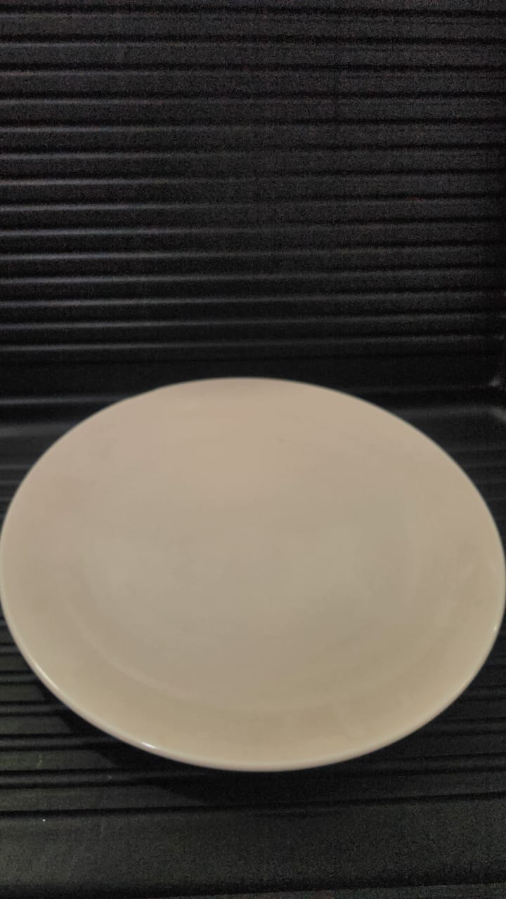 Ceramic Grey Plate 27.5cm Diameter