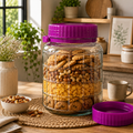Xtra Medium Glass Storage Jar with Airtight Lid
