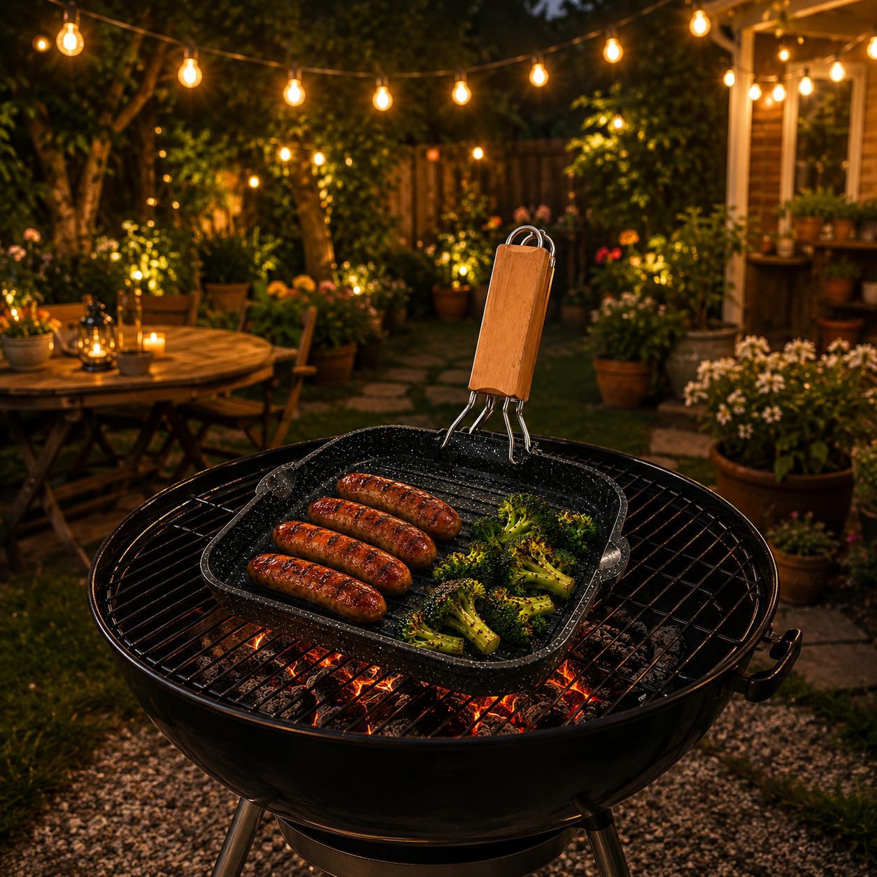 Non-Stick Grill Pan with Locking Handle