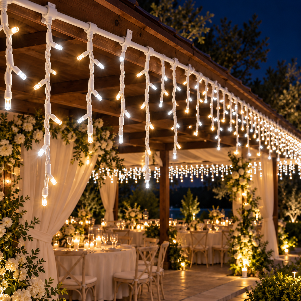 7m Icicle LED Light Heavy Duty With End Connector