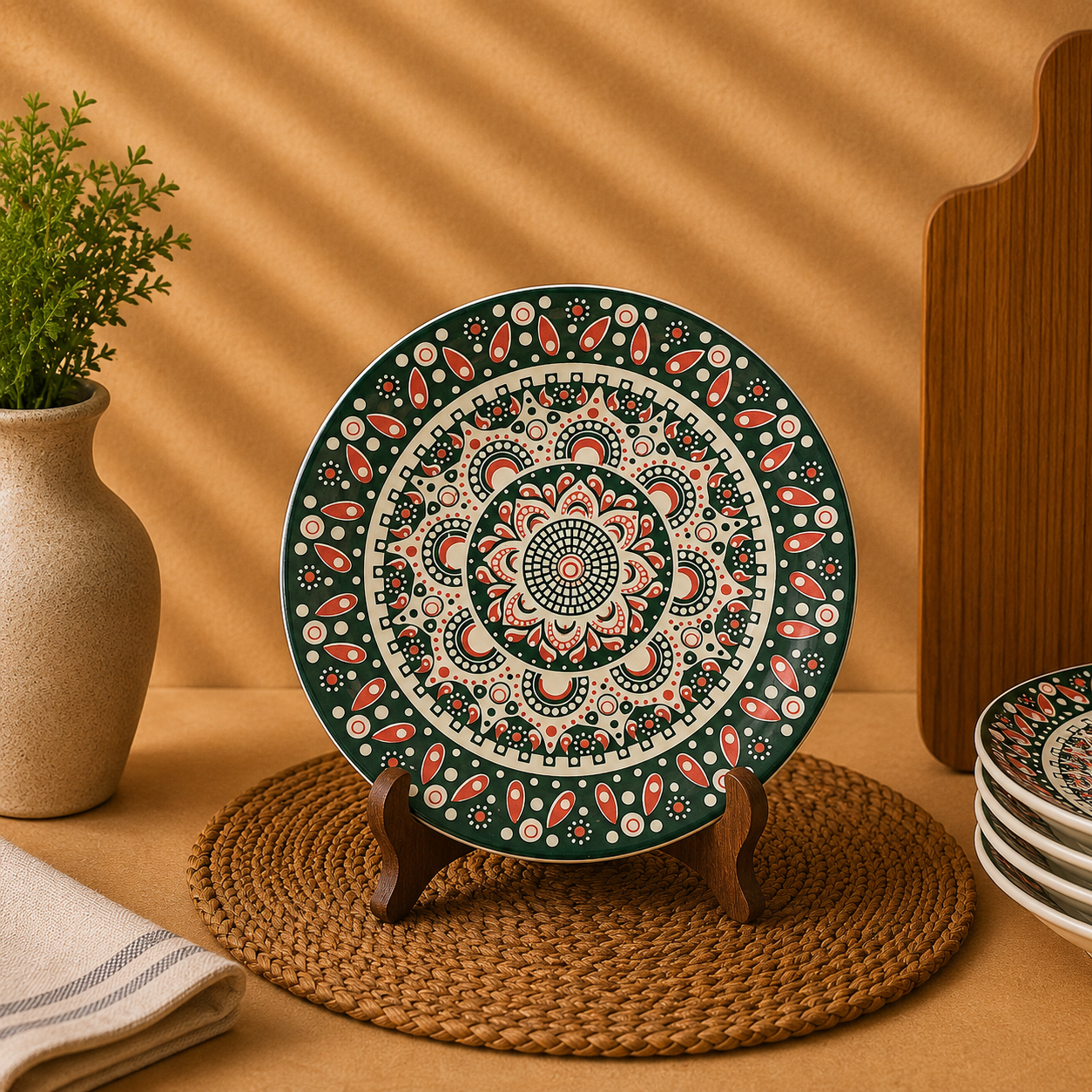 Ceramic Design Plate 22.5cm