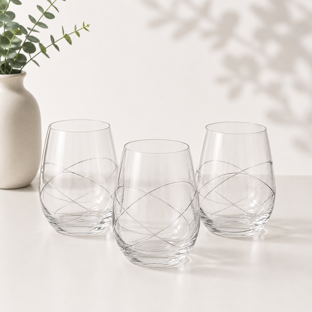 Set of 6pcs Glass Tumblers 300ml F15