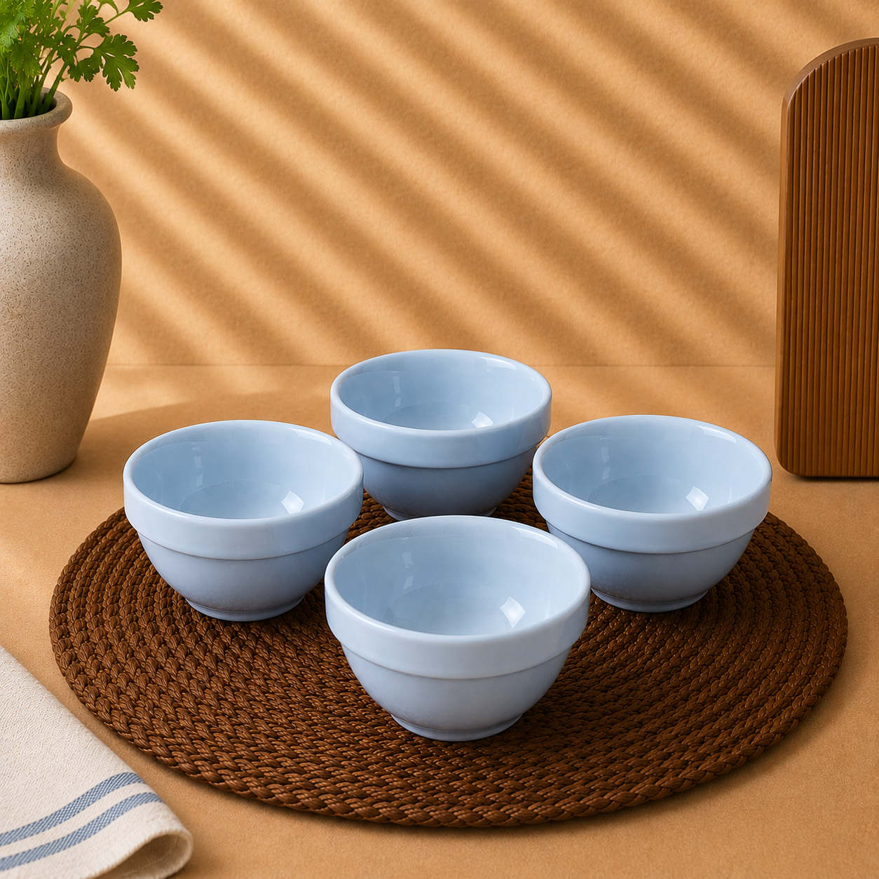 Set 4pcs Ceramic Bowl 9cm