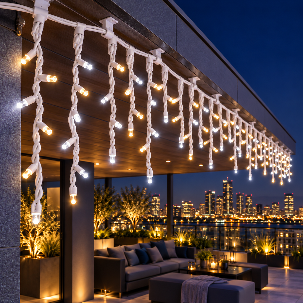 7m Icicle LED Light Heavy Duty With End Connector
