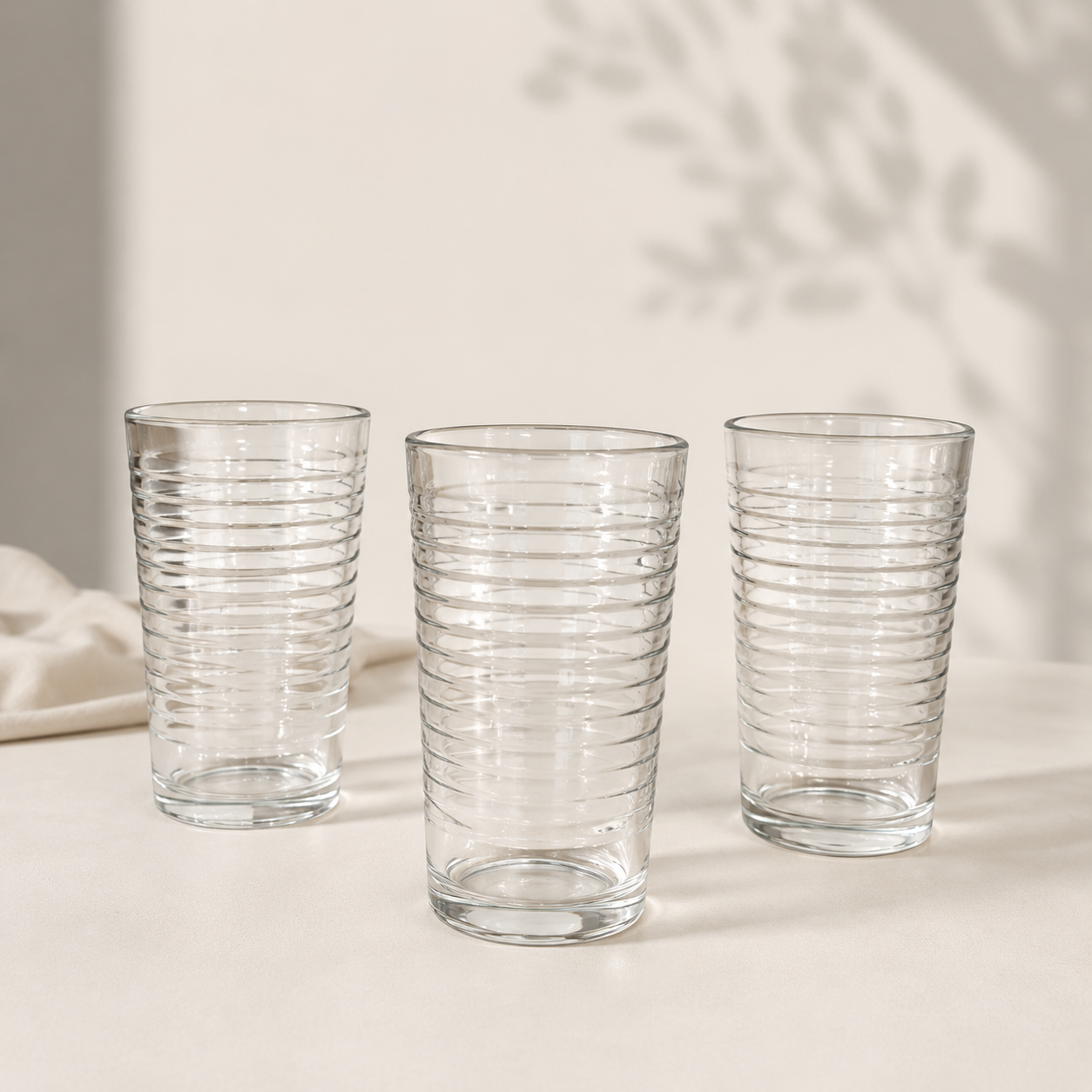Set of 6pcs Glass Tumblers 300ml F15
