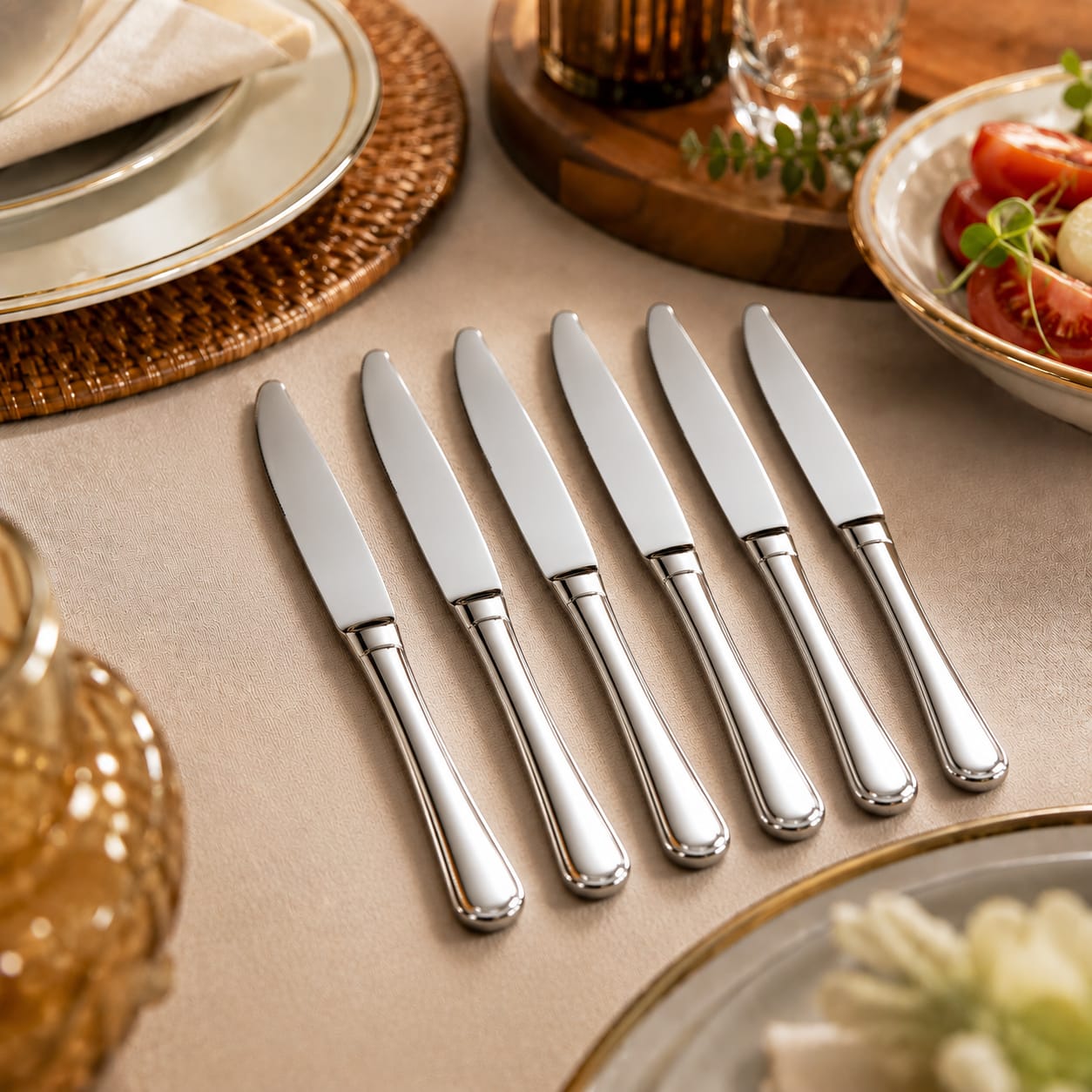 6pcs Heavy Table Knife Cutlery