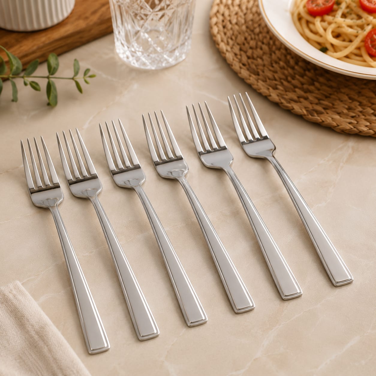 6pcs Heavy Table Fork Cutlery