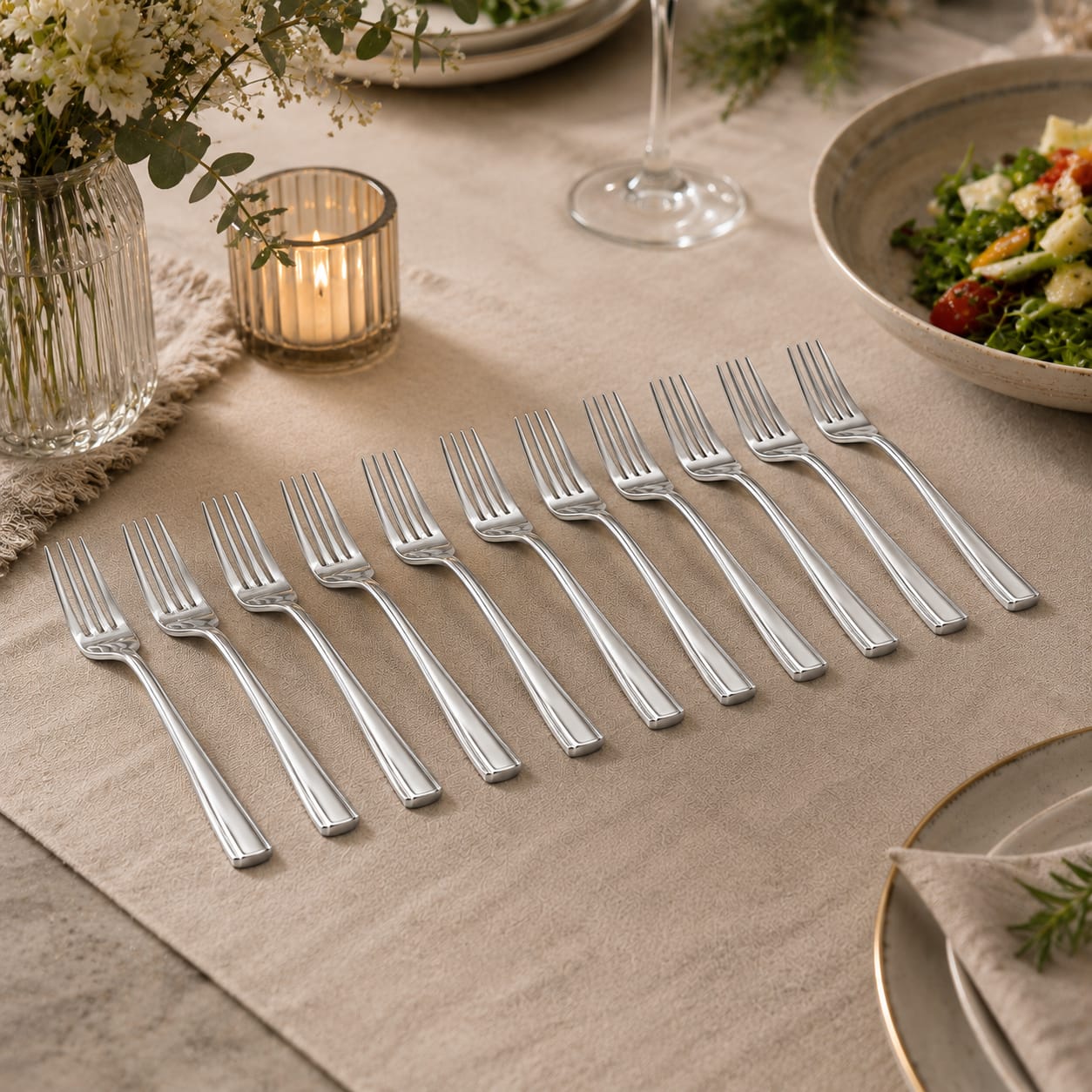 12pcs Table Fork Cutlery