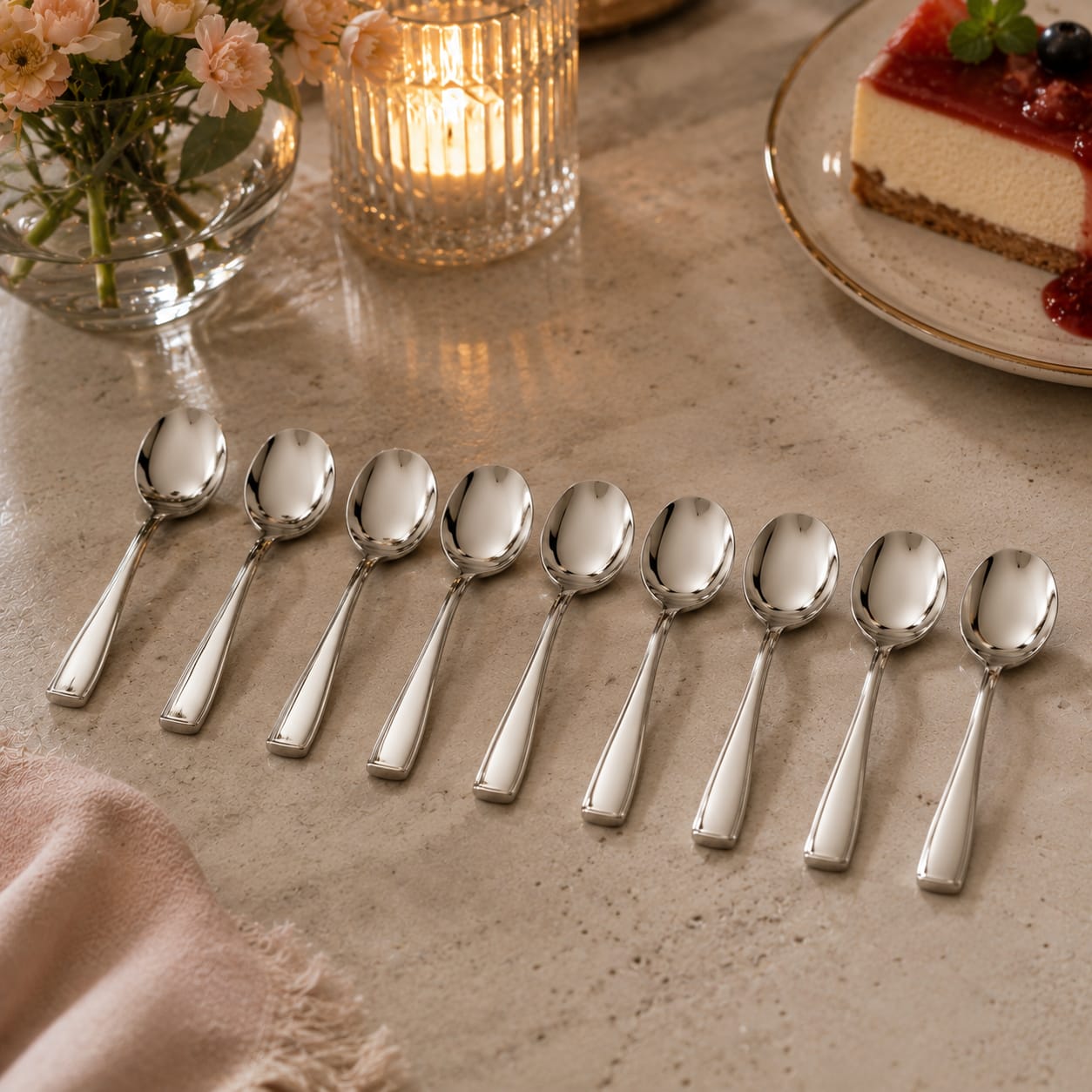12pcs Dessert Spoon Cutlery