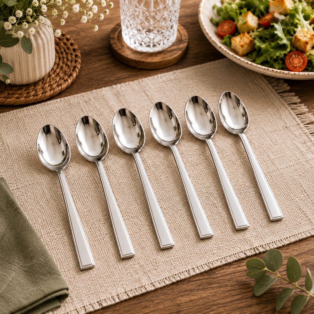 6pcs Heavy Table Spoon Cutlery